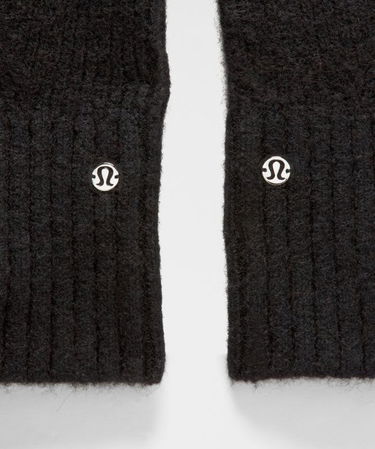 Рукавички lululemon Lululemon Alpaca Wool-Blend Mittens with String, M/L чорний | prod20004055, 1