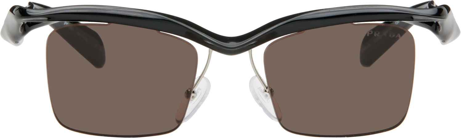 Сонцезахисні окуляри Prada Prada Twisted Frame Square Sunglasses чорний | 0PR A15S 8056262076125, 0
