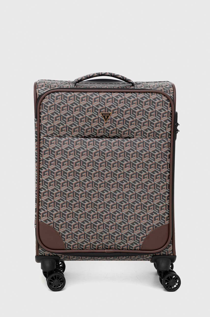 Валіза GUESS Carry-On Suitcase with Allover Logo Print Коричневий | TMEDER.P3142, 0