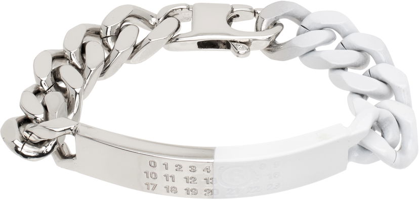Браслет Maison Margiela MM6 Maison Margiela Chain Bracelet білий | SM6UY0049 P8339