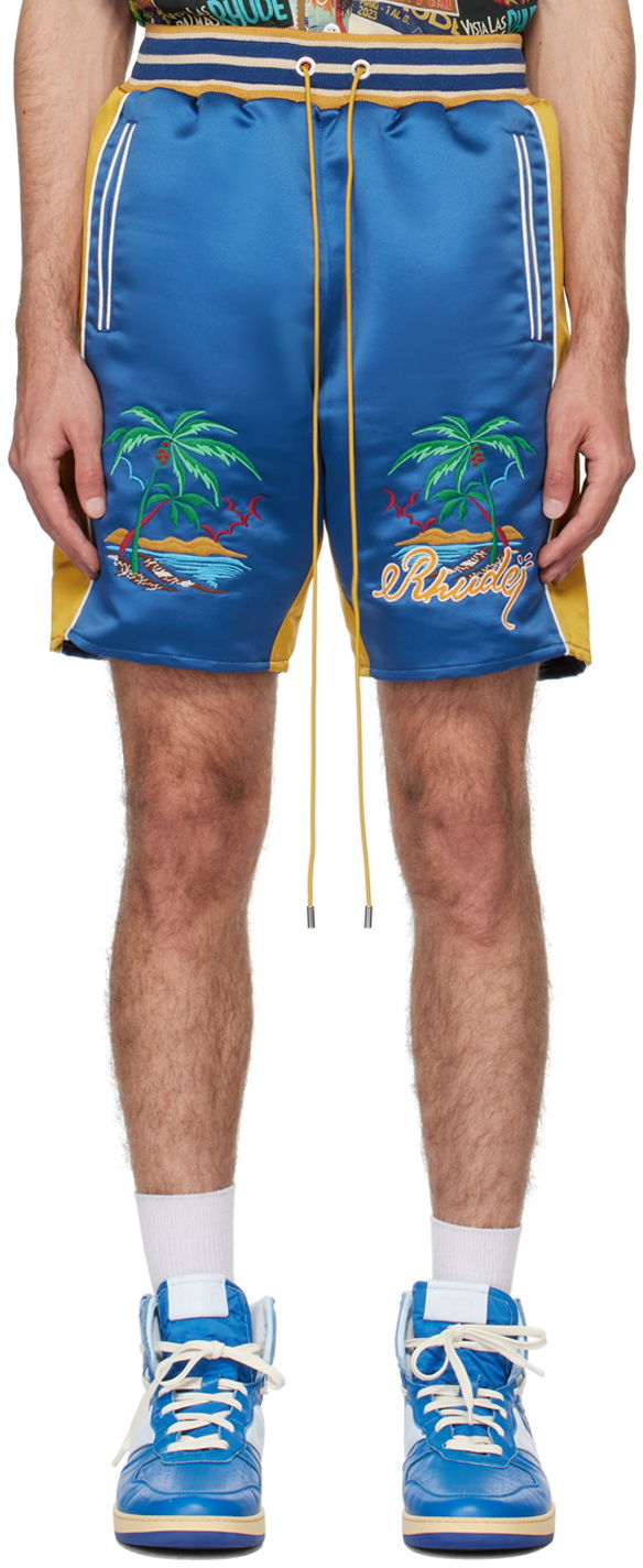 Шорти Rhude Souvenir Shorts Синій | RHPS24SH07613133