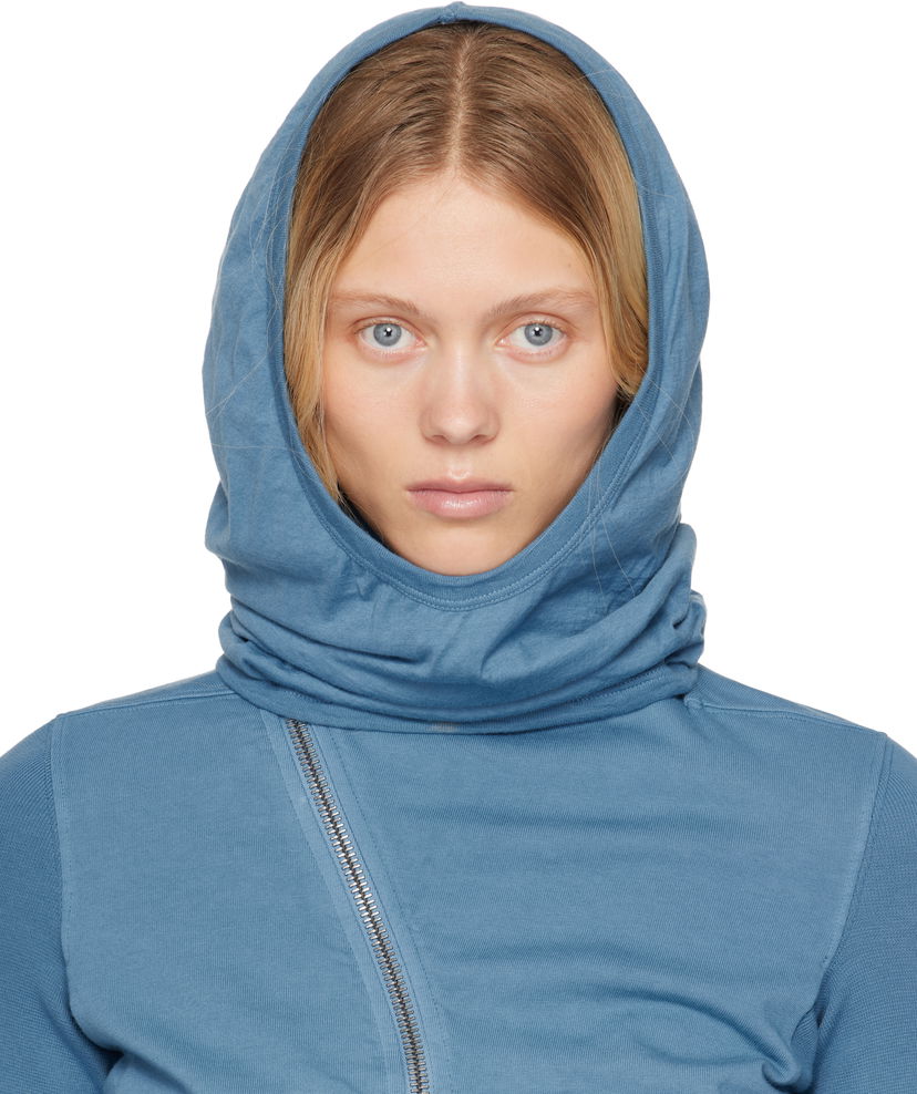 Світшоти Rick Owens Rick Owens DRKSHDW Hollywood Grace Hoodie Синій | DS01E3424 BHDB