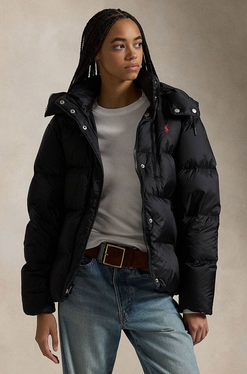 Пуховик Polo by Ralph Lauren Black Down Puffer Jacket чорний | 211932183