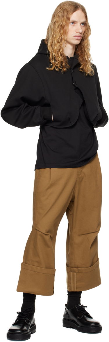 Світшоти ADER ERROR Cropped Hoodie чорний | BN01FWHD0401BK, 3