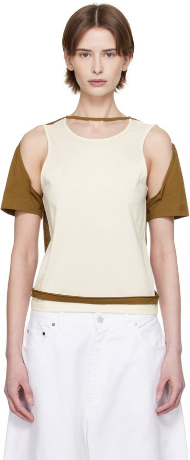 Безрукавка Eckhaus Latta Eckhaus Latta Hugging Sleeveless T-Shirt бежевий | 1203-EL-PS25-C -, 0