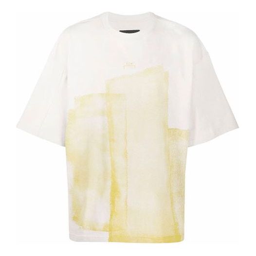 Футболка A-COLD-WALL* Oversize T-Shirt With Abstract Print білий | ACWMTS065-BONE, 0