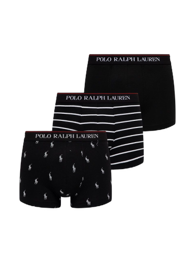 Боксери Polo by Ralph Lauren Classic Trunk 3Pack чорний | 714830299009