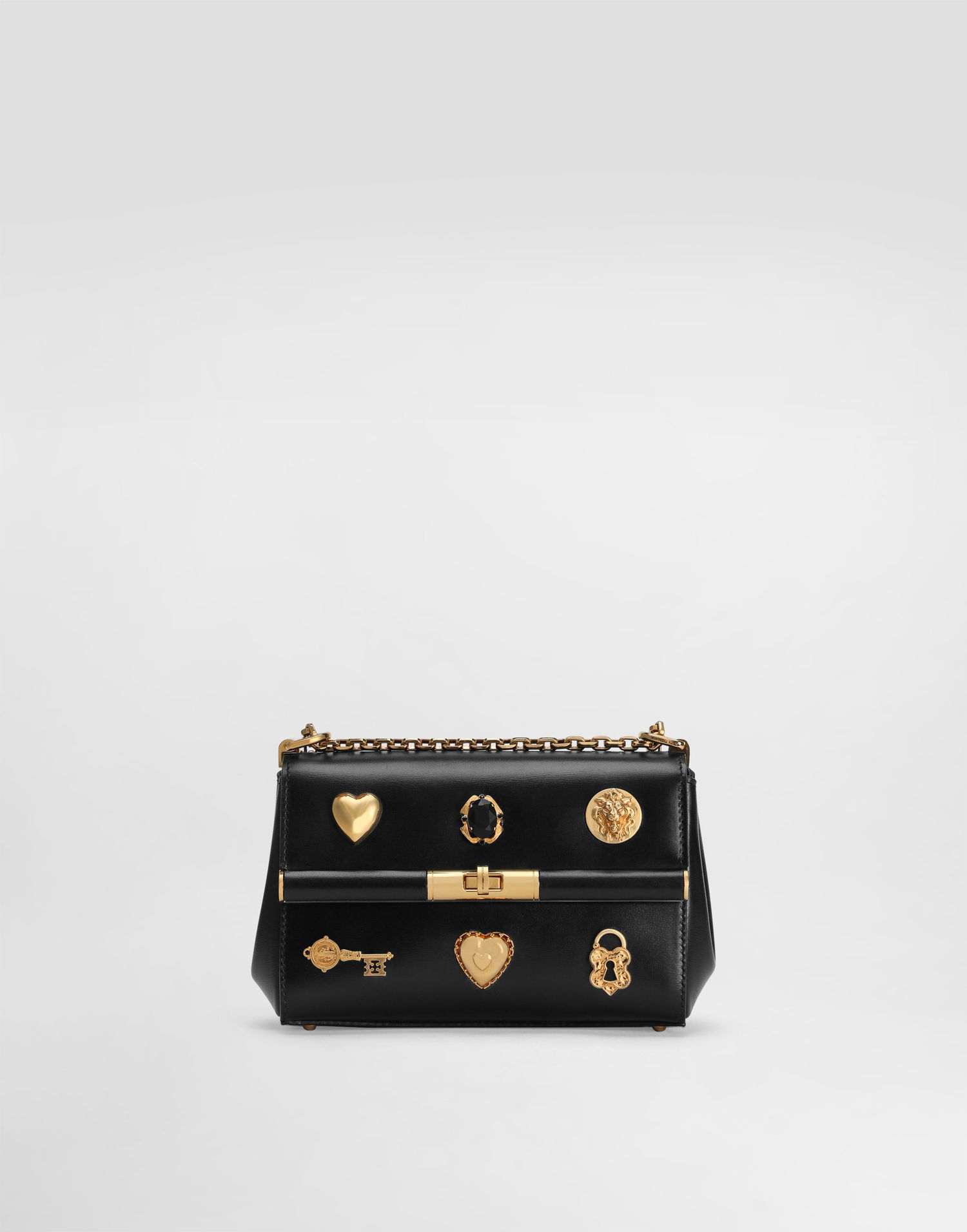 Сумочка Dolce & Gabbana Dolce & Gabbana Marlene City Mini Bag with Gold-Tone Hardware чорний | BB7766AG6808S574, 0