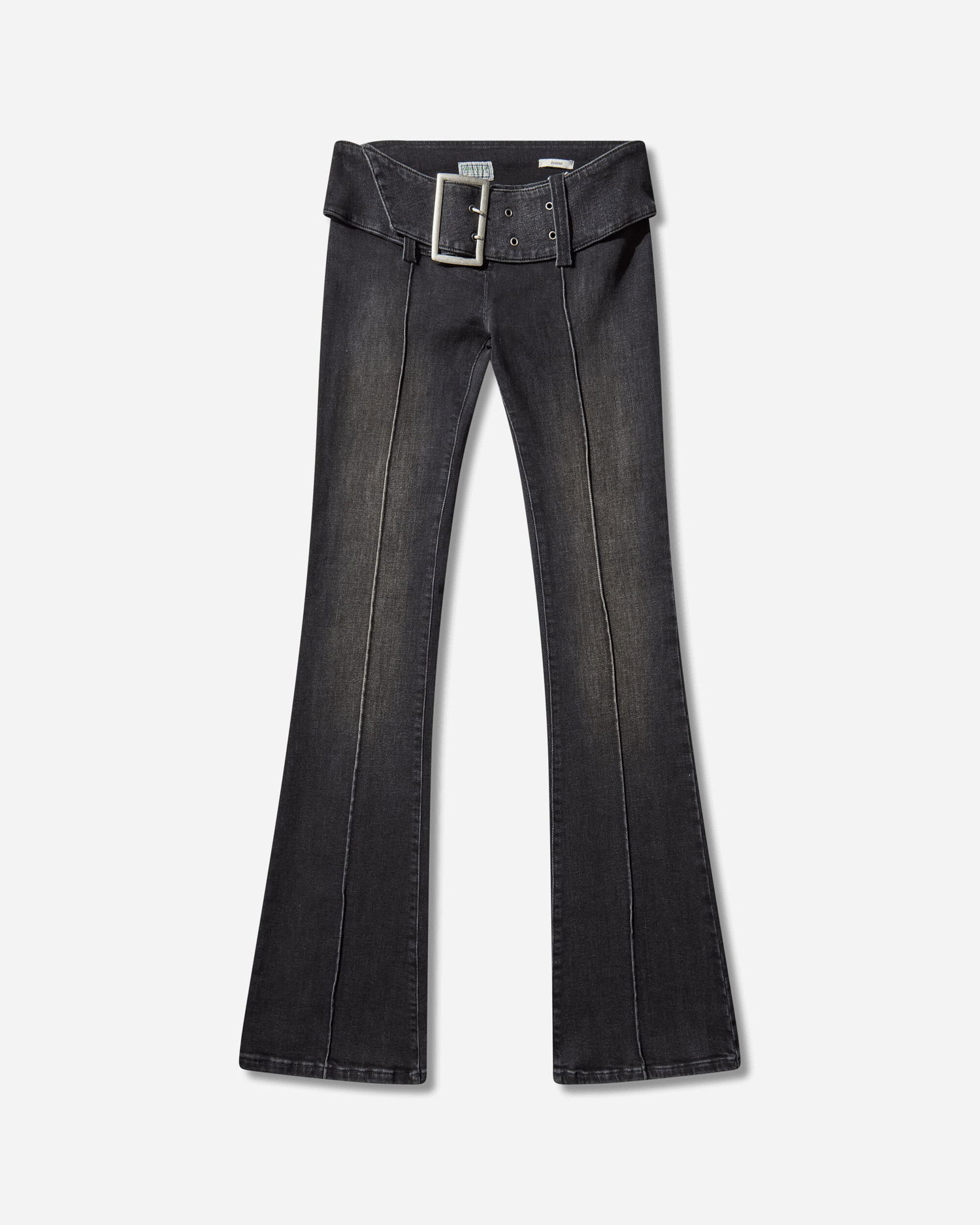 Джинси GUESS Belted Bootcut Pants Sanded Wash чорний | W5BA2ED0231 GUBS, 1