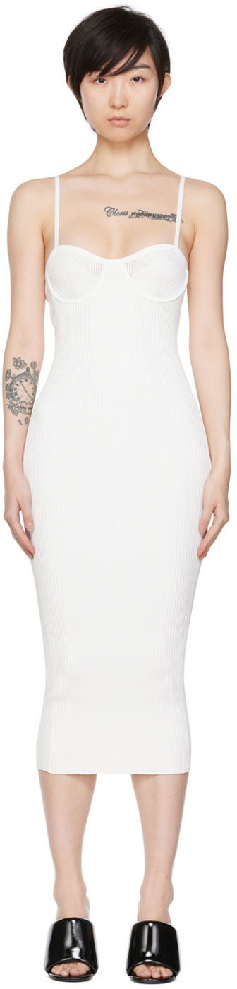 плаття Helmut Lang Helmut Lang Bra Midi Dress білий | M04HW702