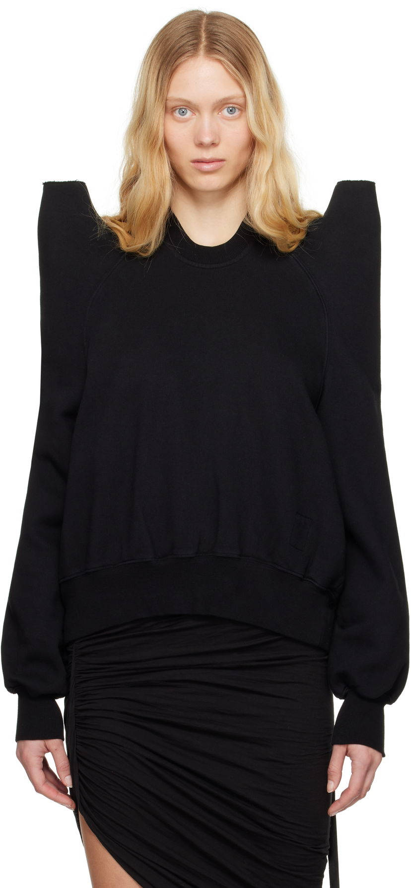 Cветр Rick Owens Rick Owens DRKSHDW Hollywood Tecsweat Sweatshirt чорний | DS01E3224 F