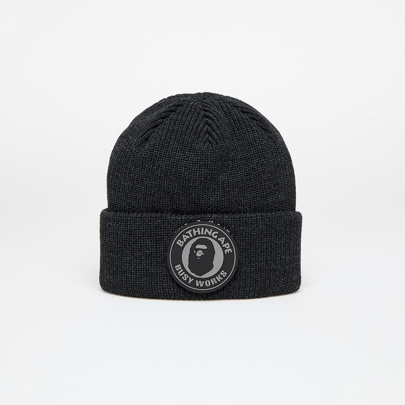 Шапка BAPE Busy Work Knit Hat чорний | 001HTK801009M BLK