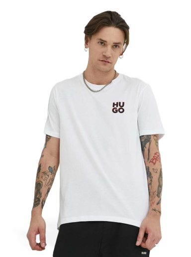 Футболка BOSS Dimento Logo Tee білий | 50492550