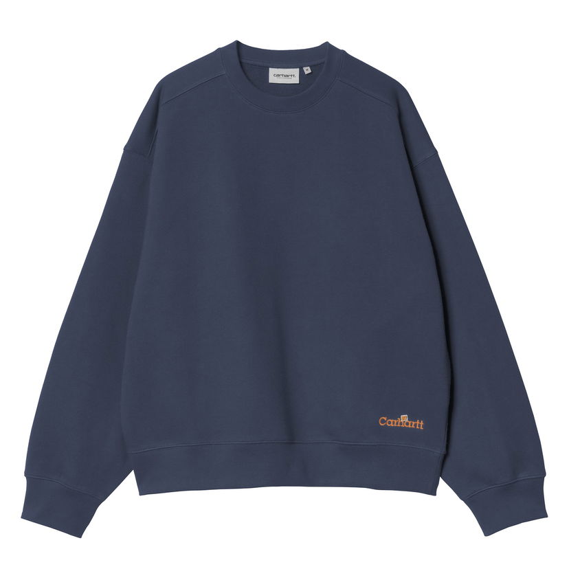 Світшоти Carhartt WIP Label Script Sweatshirt Синій | I034429_7