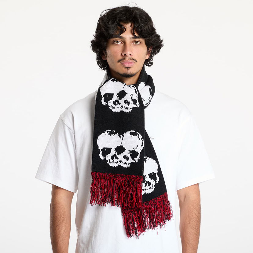 Шарф Pleasures Skull Knit Scarf чорний | P24W057 BLACK