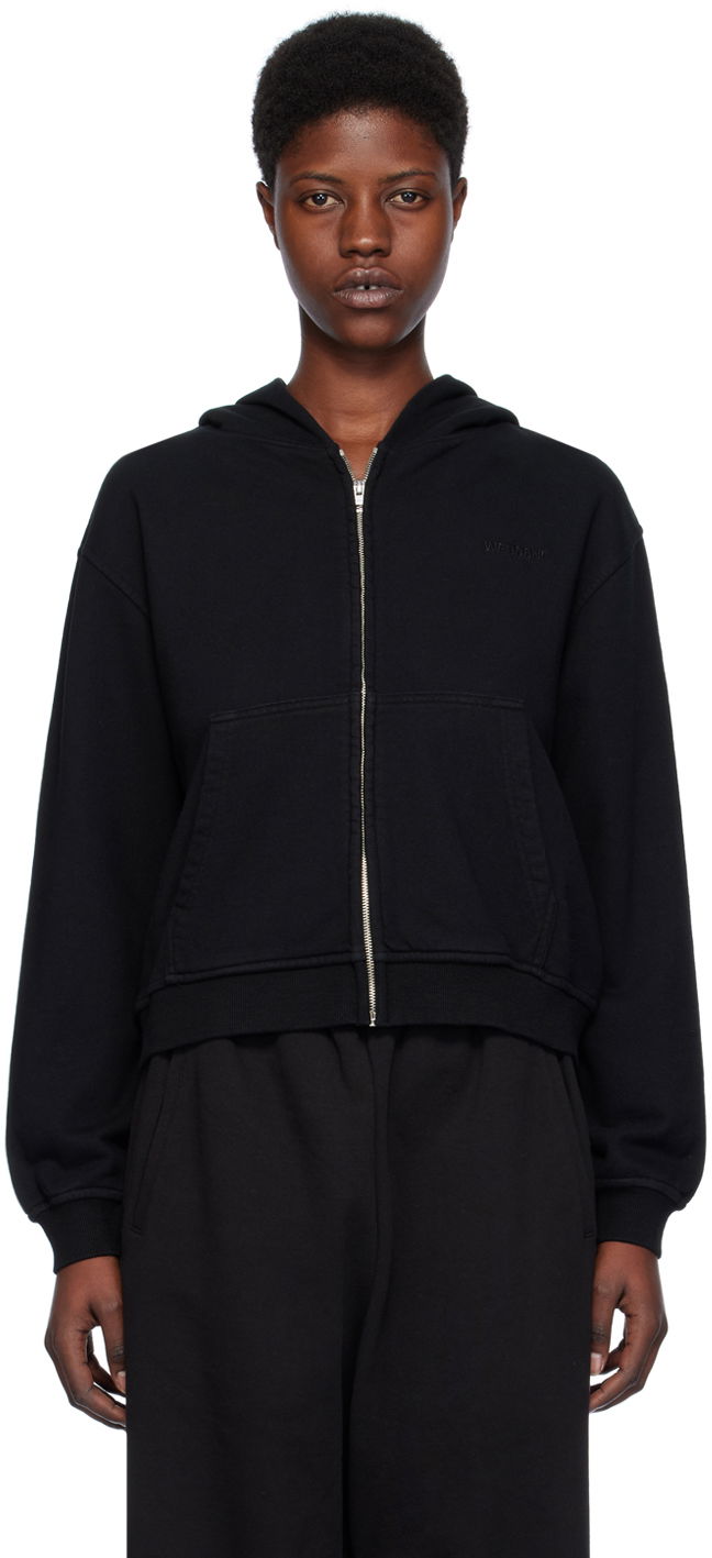 Світшоти We11done Zip Hoodie чорний | WD-TJ0-24-785-U-BK