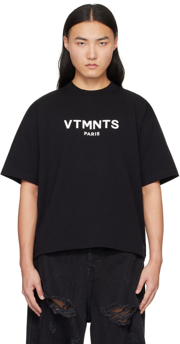 Футболка VETEMENTS Paris Logo T-Shirt чорний | VL20TR100B