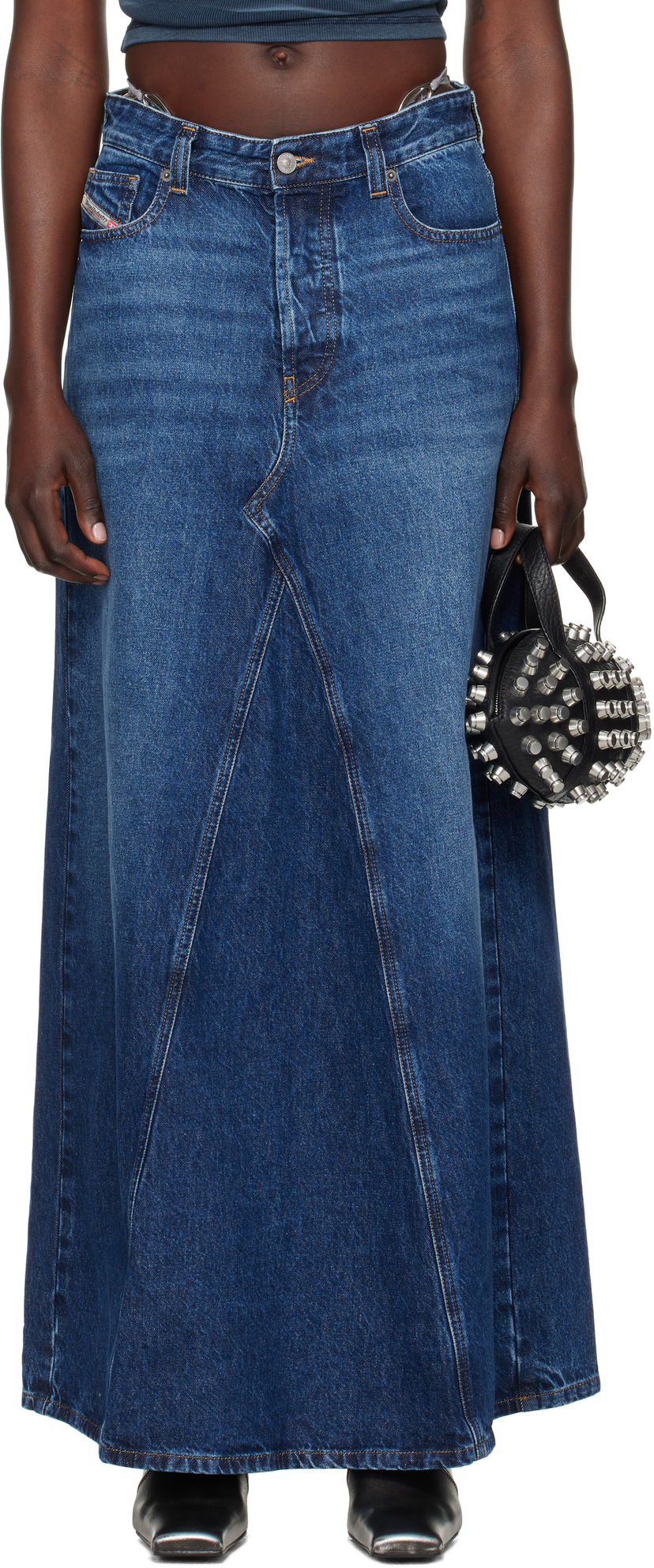 Спідниця Diesel Denim Maxi Skirt Синій | A10716 09I27