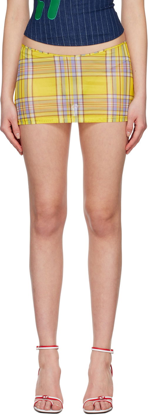 Спідниця Miaou Miaou Elektra Plaid Miniskirt Жовтий | 4014PM2DNP