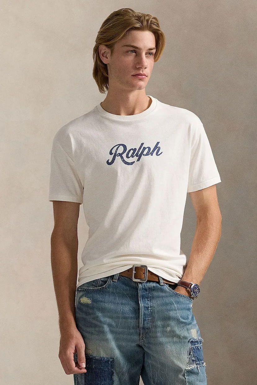 Футболка Polo by Ralph Lauren Polo Ralph Lauren Printed T-Shirt білий | 710936401