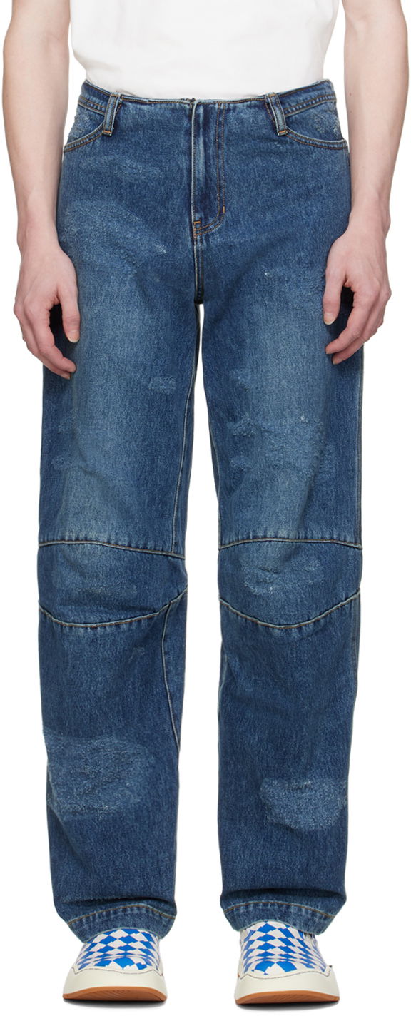 Джинси ADER ERROR Wide-Leg Jeans Синій | BN01SSJE0107BL