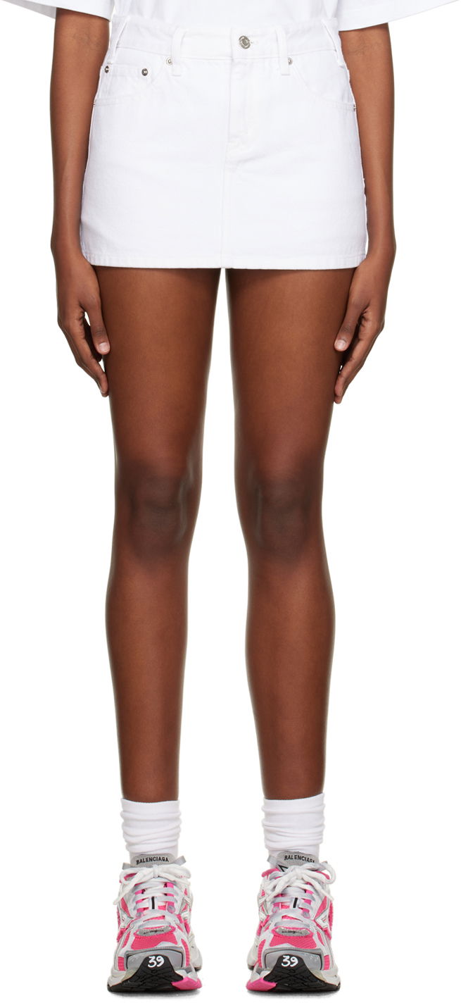 Спідниця We11done We11done Low-Rise Denim Mini Skirt білий | WD-DS3-22-372-W-WH