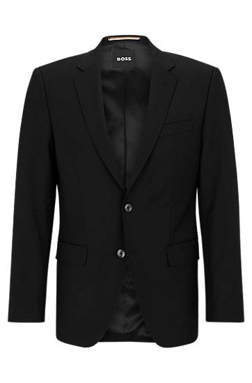 Куртка BOSS BOSS Slim-Fit Virgin-Wool Blend Jacket чорний | 50482734