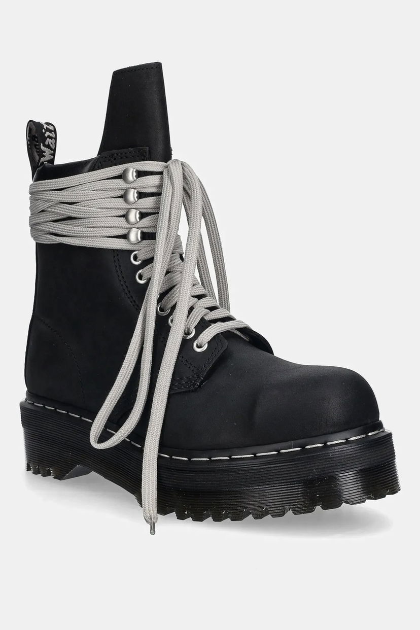 Кросівки та взуття Rick Owens Rick Owens DRKSHDW x Dr. Martens Quad Sole Steel Toe Platform Boot чорний | DW02E6813.9001