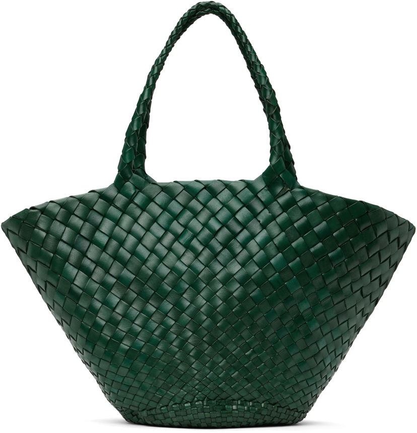 сумка-тоут Dragon Diffusion Dragon Diffusion Egola Woven Leather Tote Зелений | 8026