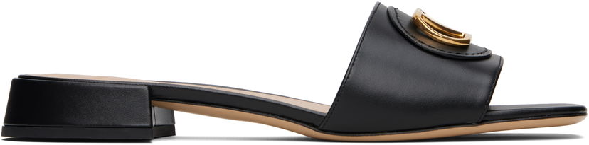 Кросівки та взуття Valentino Garavani VLogo Signature Slide Sandals чорний | 6W0S0LT0DSH