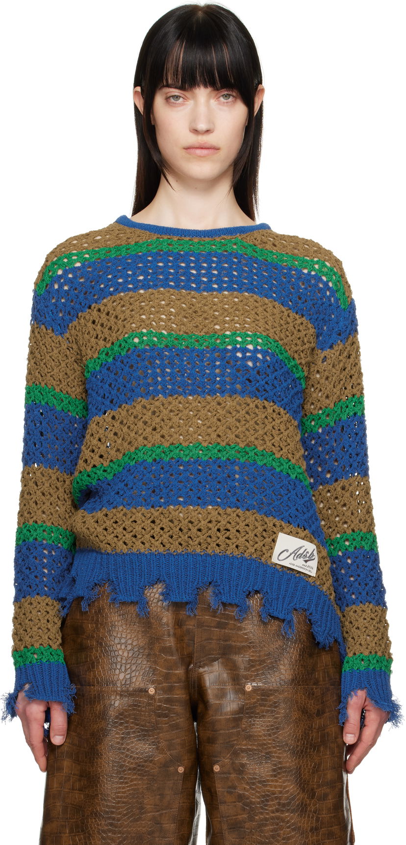 Cветр Andersson Bell Andersson Bell Damaged Stripe Knit Sweater Різнокольоровий | atb1239u