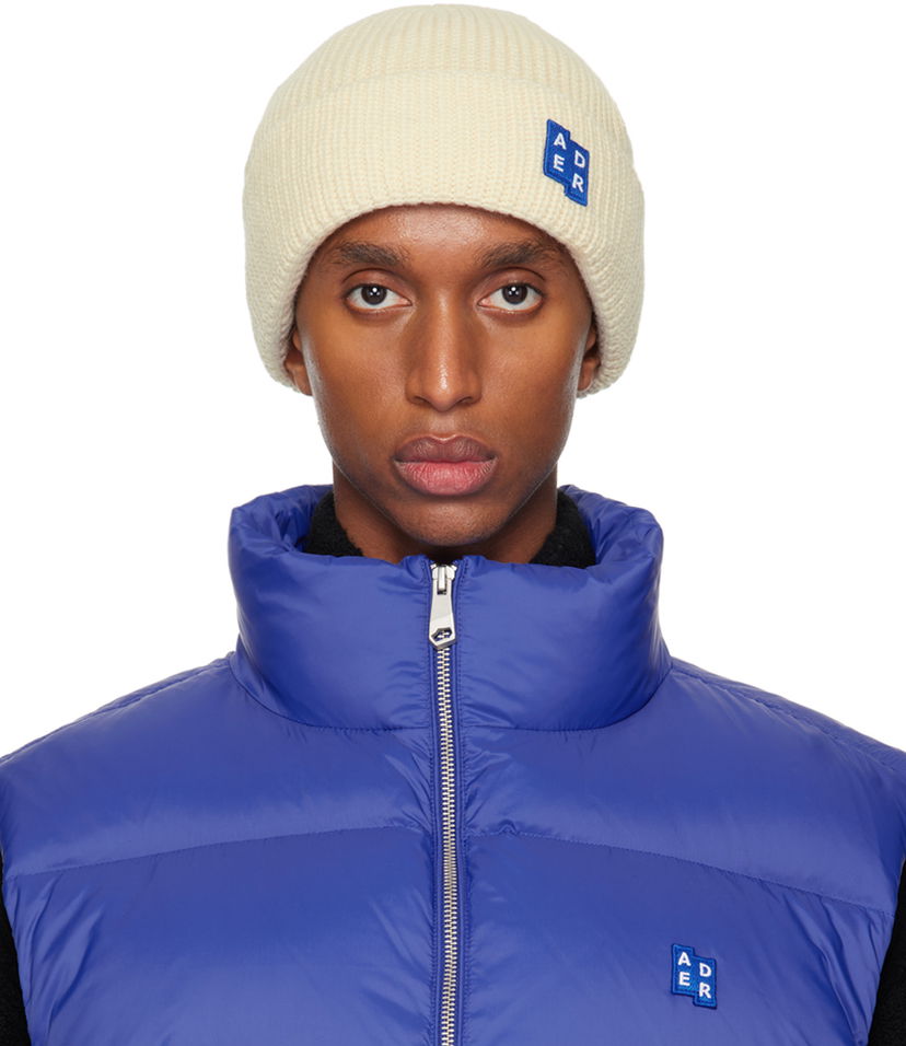 Шапка ADER ERROR Tag 01 Knit Beanie бежевий | BMSGFYHW0501OW