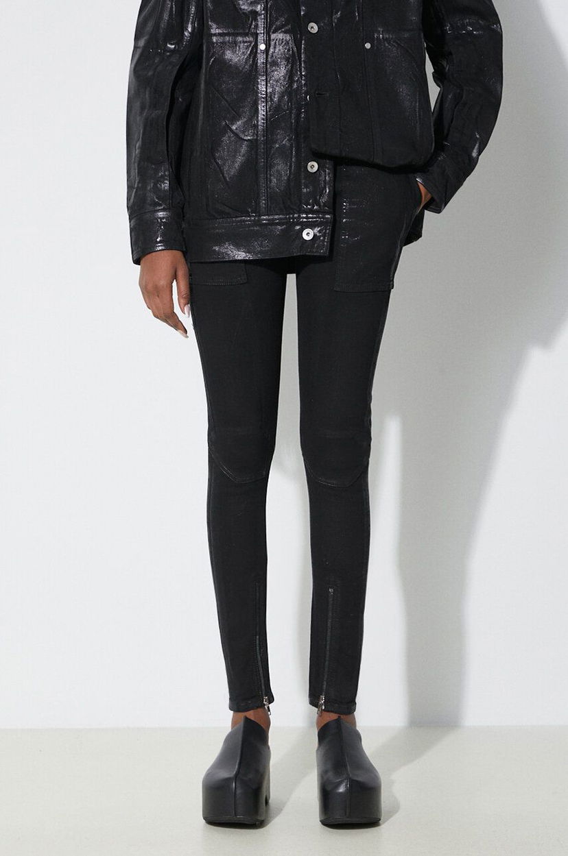 Легінси Rick Owens Denim Pants Dirt Waist Leggings чорний | DS01D1320.SBF.09