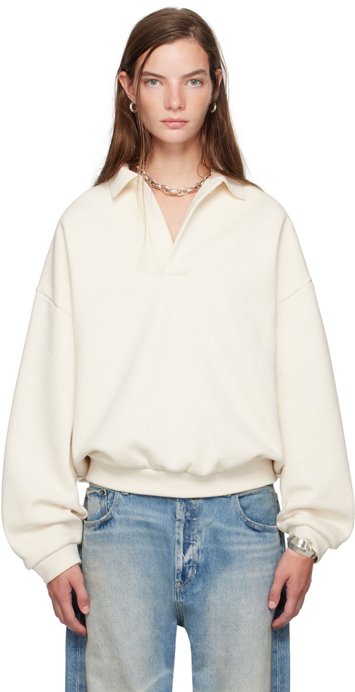 Світшоти Fear of God ESSENTIALS Single-Button Polo білий | 192BT244392F