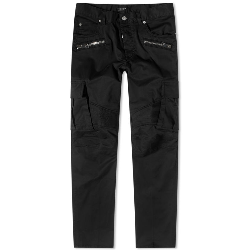 Джинси Balmain Balmain Cargo Biker Jeans чорний | BH1MH016CD96-0PA