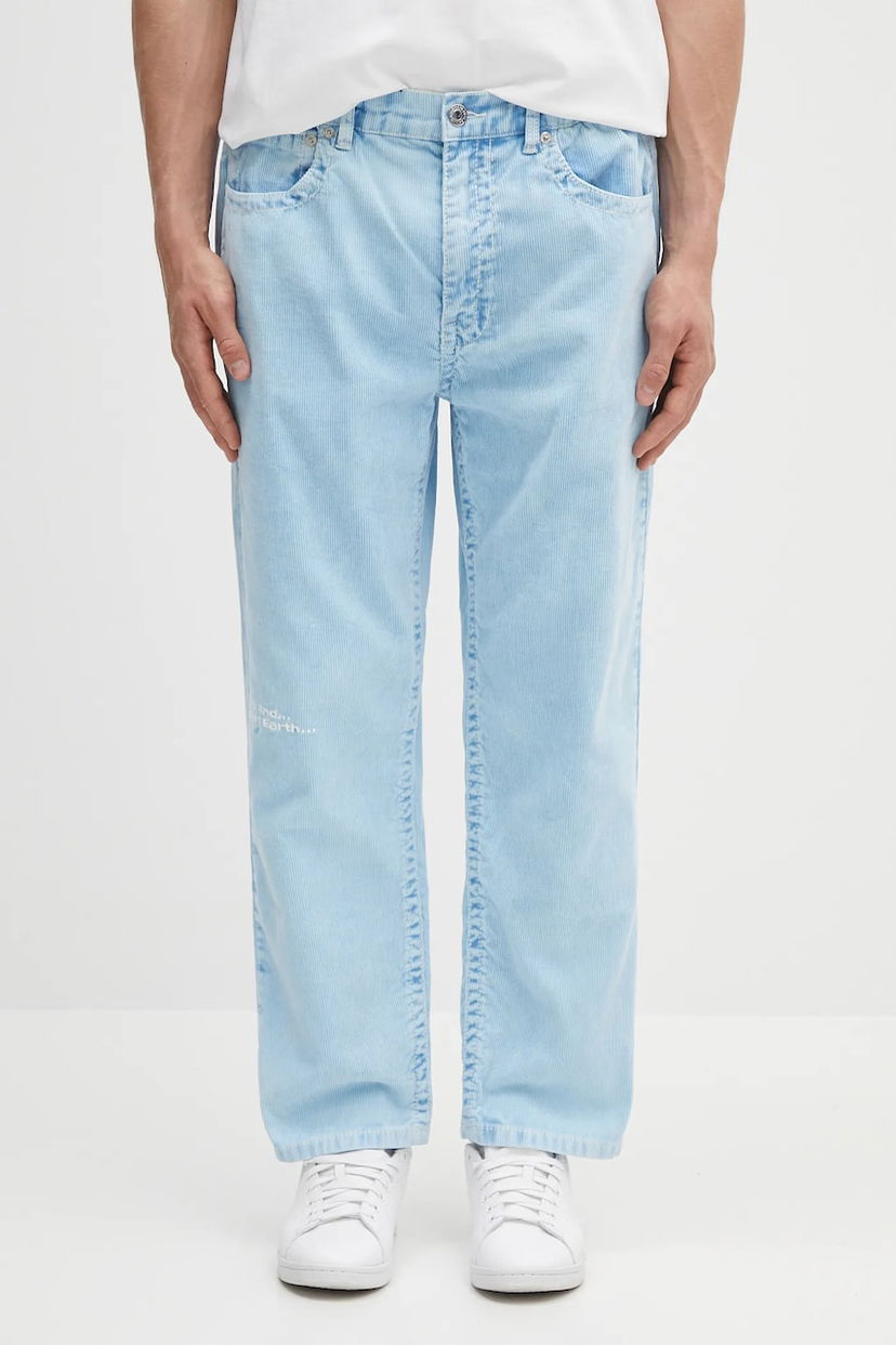 Штани AAPE by A Bathing Ape AAPE Main Woven Corduroy Pants Синій | AAPPTMB635XXN