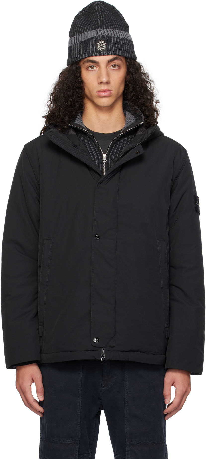Куртка Stone Island Micro Twill Jacket чорний | 811543426