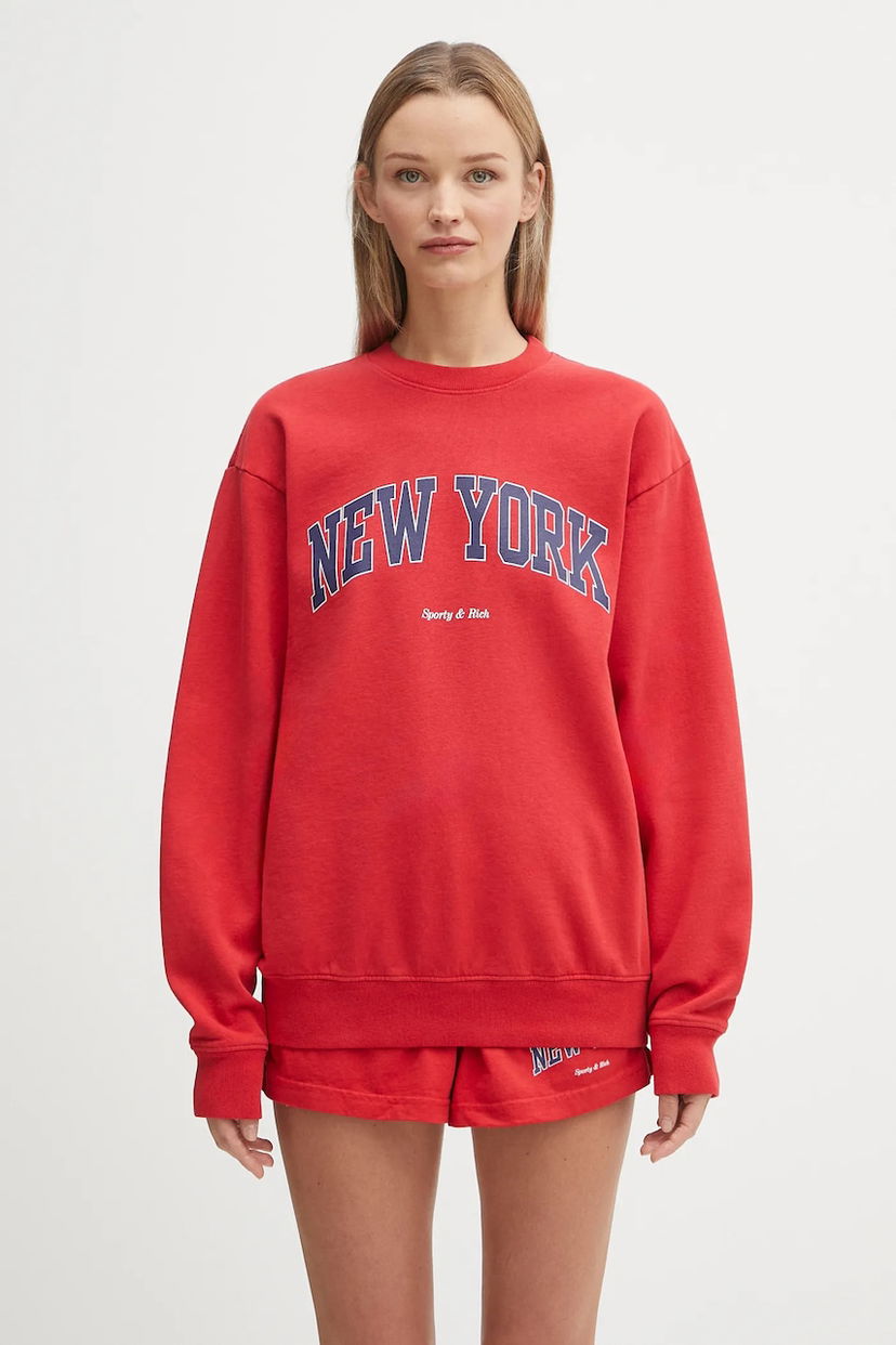 Світшоти Sporty & Rich Sporty & Rich New York Ivy Sweatshirt Червоний | ST071602077RE15