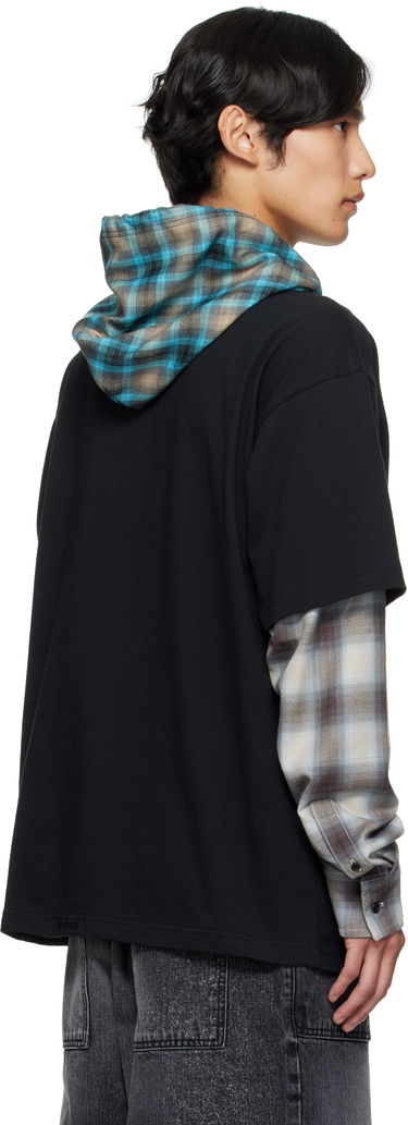 Футболка We11done We11done Checkered Layered T-Shirt чорний | WD-TT2-25-783-U-BK, 2