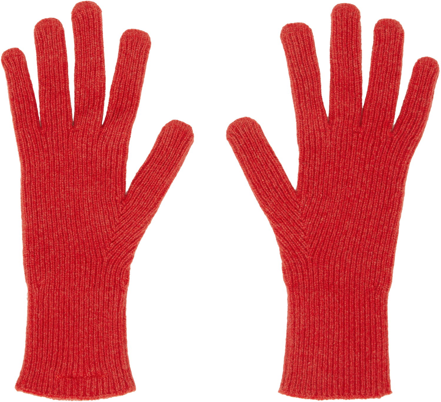 Рукавички Baserange Baserange Ribbed Knit Gloves Червоний | ACRG-RC-AU25, 1