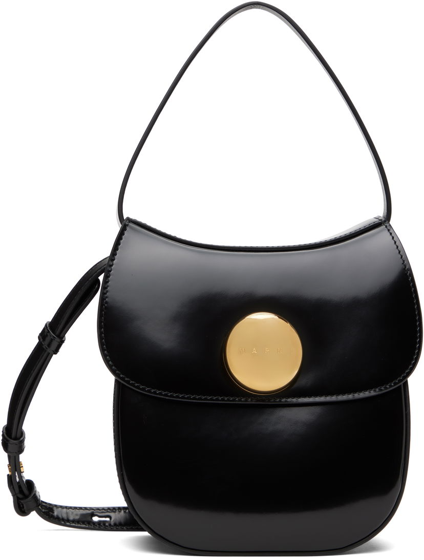 Сумочка Marni Marni Leather Butterfly Small Bag чорний | SBMP0218U0 P7943