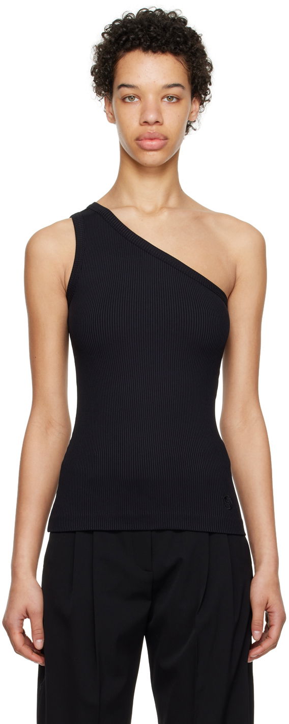 Безрукавка Stella McCartney Single-Shoulder Tank Top чорний | 6J02043SPX31