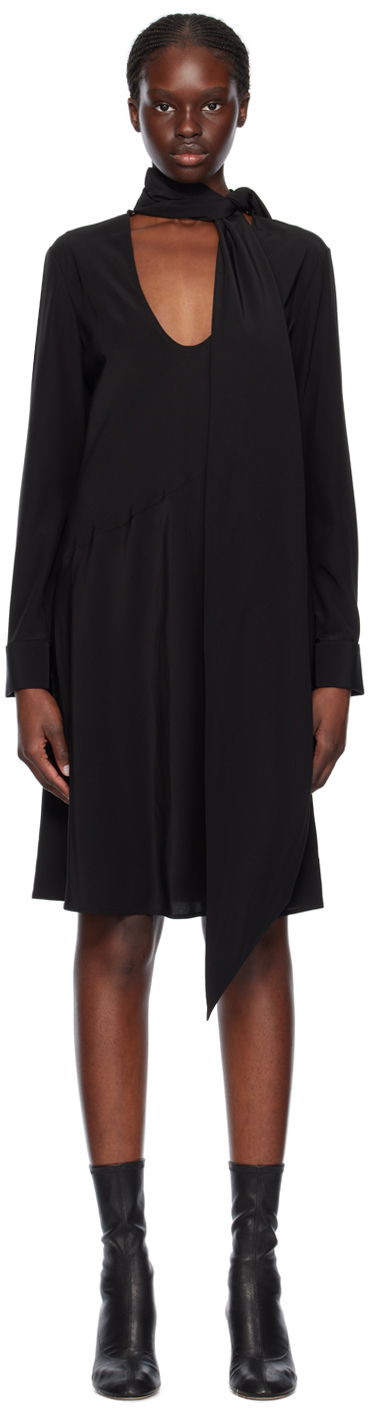 плаття Helmut Lang Helmut Lang Scarf Midi Dress чорний | O01HW605