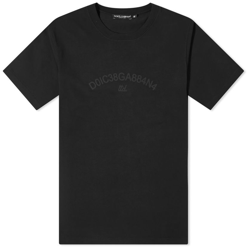 Футболка Dolce & Gabbana Men's Number Logo T-Shirt чорний | G8PN9TG7M3K-N0000