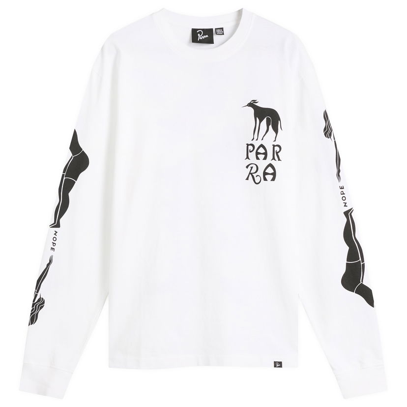 Футболка By Parra Parra Dog Training Graphic Long Sleeve T-Shirt білий | 54110-WHT