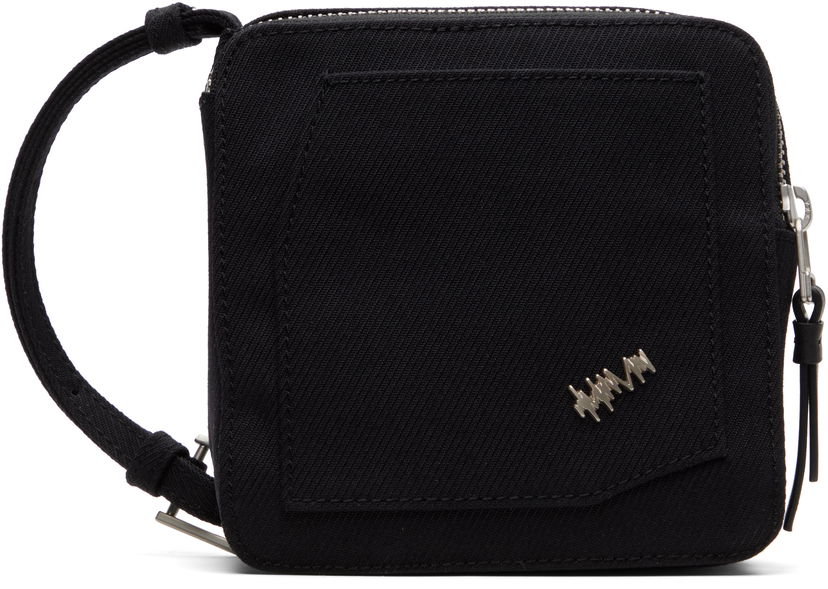 Поясна сумка ADER ERROR ADER error Tetraight Product. 107 Canvas Wristlet Bag чорний | BO28FYBA0903BK