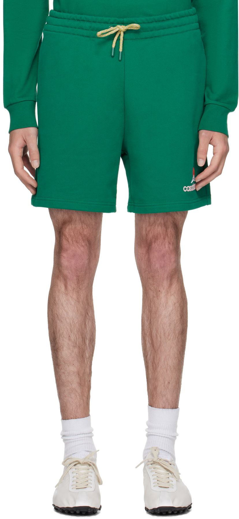 Шорти Casablanca Casablanca Montagne Sweat Shorts Зелений | MPF25-JTR-003-02