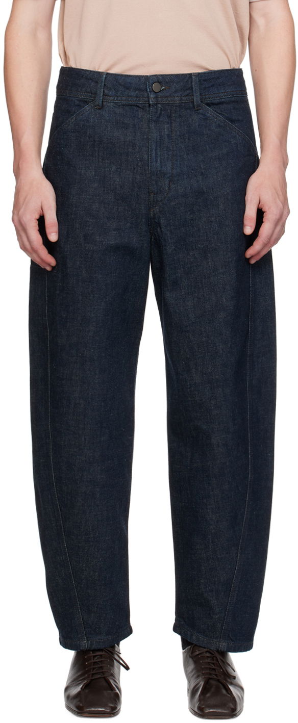 Джинси LEMAIRE LEMAIRE Twisted Workwear Jeans Синій | PA1102 LD068