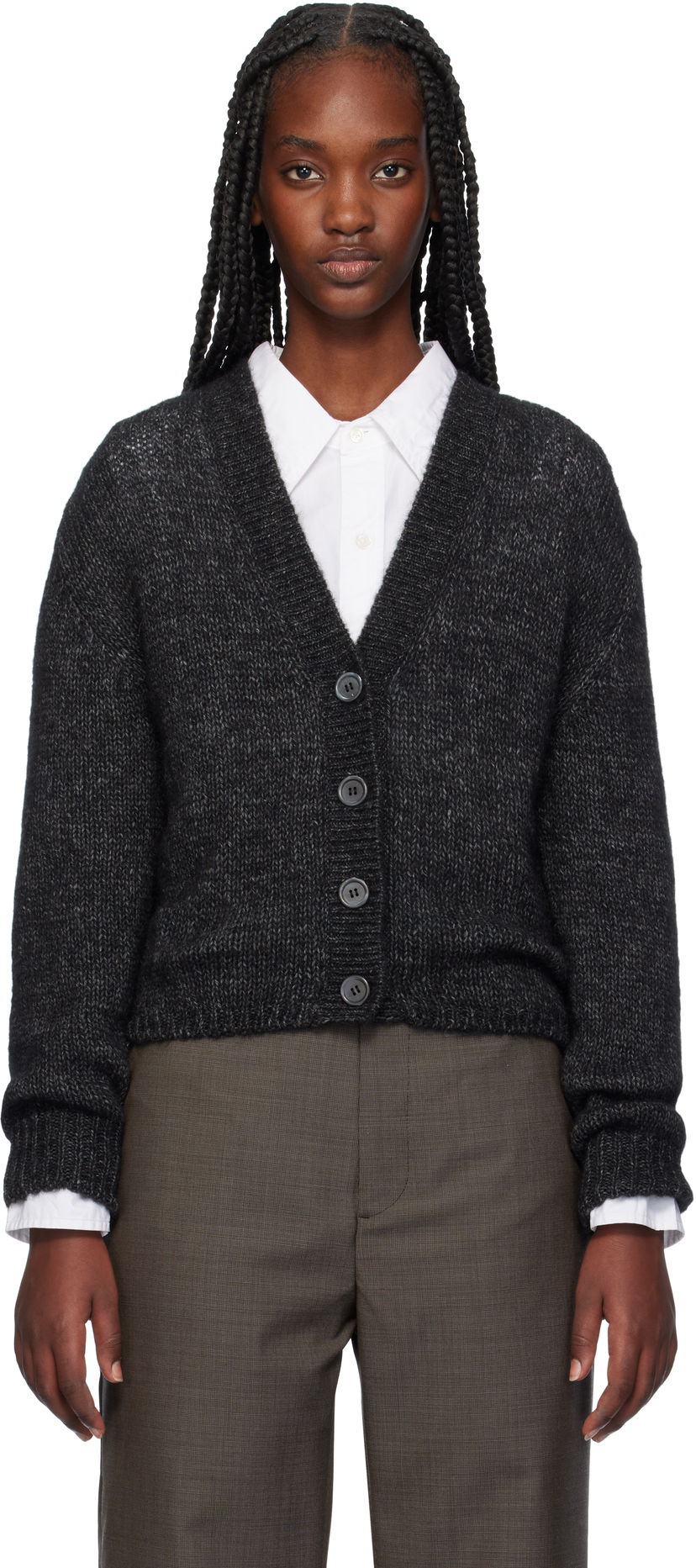 Cветр OUR LEGACY Academy Knit Cardigan чорний | W4243AP