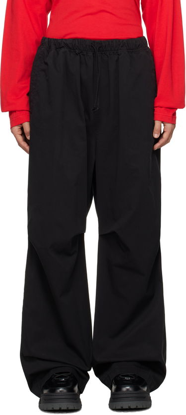 Штани карго We11done We11done Tucked Wide Trousers чорний | WD-PT3-24-262-U-BK, 0